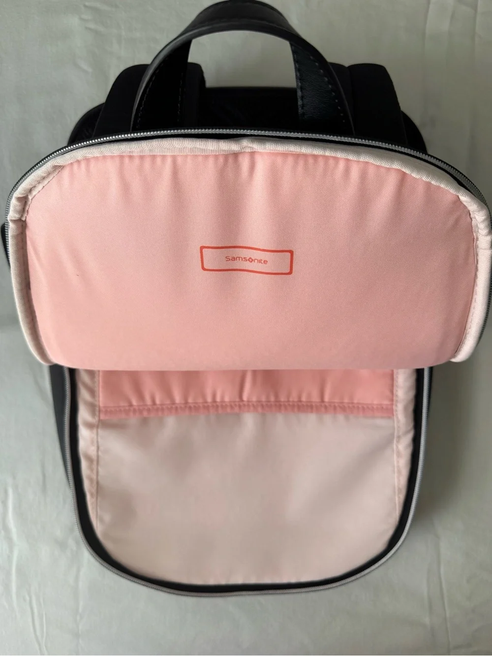 Samsonite Black Minimalist Backpack with Front Zip Pocket